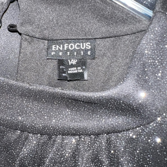 TWO  Black/ Silver Bridesmaid Dresses - Picture 4 of 4